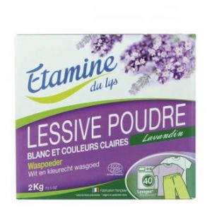 Стиральный порошок Лаванда для цветного и белого белья Etamine du Lys COMP'ACTIV Lessive Poudre Lavandin - 2 кг (Франция)