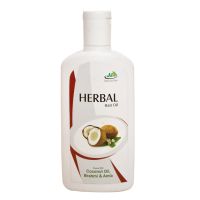 Обогащенное кокосовое масло для волос Джайн Аюрведик / Jain Ayurvedic Herbal Hair Oil Coconut