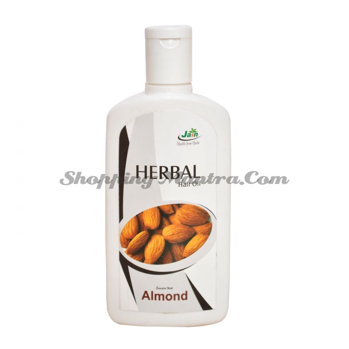 Обогащенное миндальное масло для волос Джайн Аюрведик / Jain Ayurvedic Herbal Hair Oil Almond