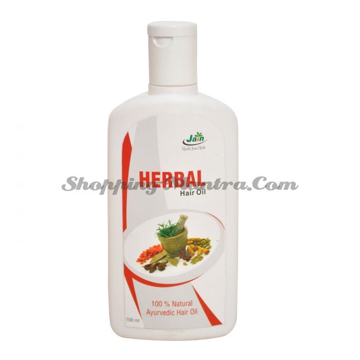 Обогащенное кунжутное масло для волос Джайн Аюрведик / Jain Ayurvedic Herbal Hair Oil Seasam