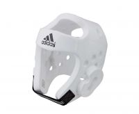 Шлем для тэквондо Adidas Head Guard Dip Foam WT белый, размер S, артикул  adiTHG01