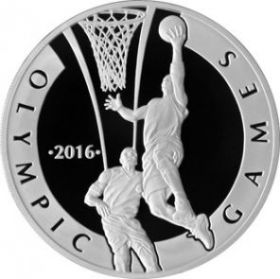 Баскетбол. Олимпийские игры - 2016 100 тенге Казахстан 2014