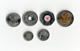 Папуа Новая Гвинея - набор 6 монет UNC