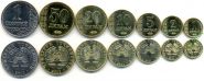 Таджикистан 2011 - годовой набор 7 монет (1, 2, 5, 10, 20, 50 дирам / дирамов, 1 сомони)