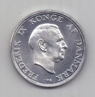 2 кроны 1958 г. AUNC. Дания