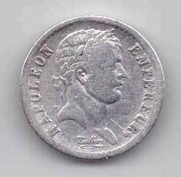 1/2 франка 1808 г. XF. Франция