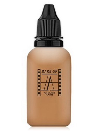 Make-Up Atelier Paris HD Fluid Foundation Beige AIR5NB Natural beige honey Тон-флюид водостойкий для аэрографа 5NB нейтральный бежевый загар