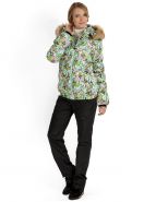 Куртка 2в1 зимн. "Монако" орхидеи для беременных