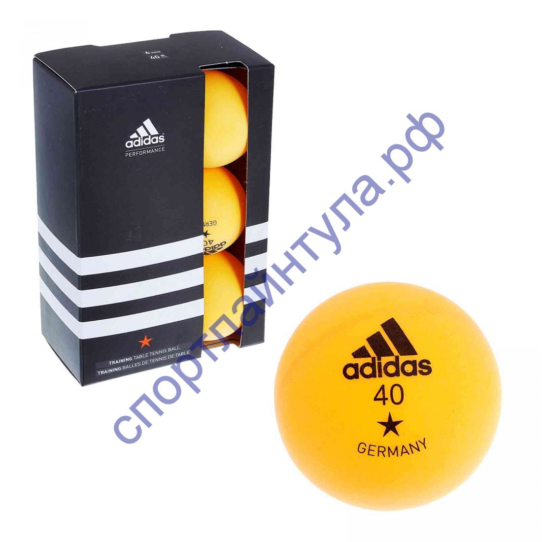 Мяч для настольного тенниса Adidas Training 1, 40 мм