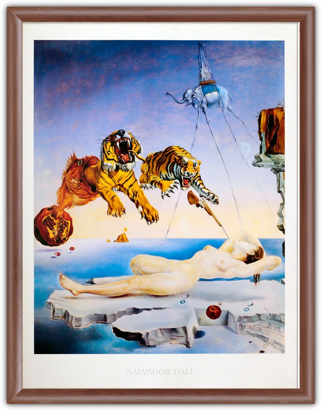 Дали номер. Salvador Dali Tiger. Сальвадор дали картины тигры. Сальвадор дали Гала и тигры. Сальвадор дали картины сон вызванный полетом.