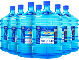 Вода "Аква чистая" 7 бутылей по 19л.