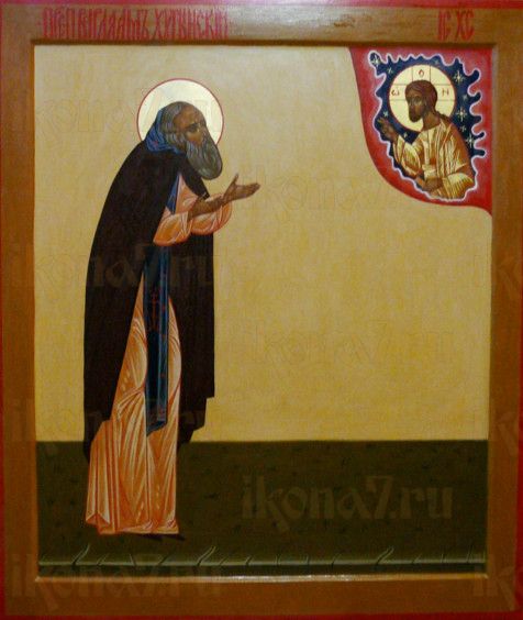 Икона Варлаам Хутынский (рукописная)