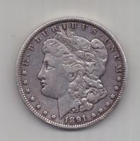 1 доллар 1891 г. США
