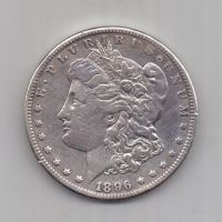 1 доллар 1896 г. S редкий. США