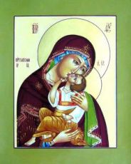 Ярославская икона Божией Матери (рукописная)