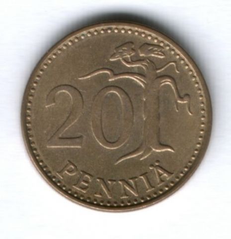 20 пенни 1980 г. Финляндия