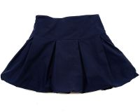 Поплиновая темно-синяя юбка для девочки 0504