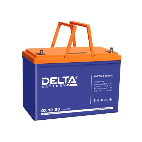 Аккумулятор свинцово-кислотный АКБ DELTA (Дельта) GX 12-90 12 Вольт 90 Ач (Gel)