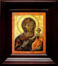 Влахернская икона Божьей Матери (21х24), простой киот