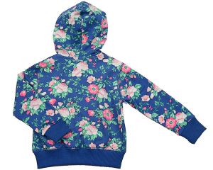 Куртка для девочки синяя с розами из комплекта 1990