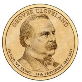 Кливленд Стивен Гровер 24 президент США 1 доллар США  2012 г. Монетный двор на выбор