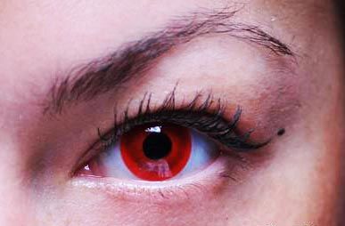 Линза красный глаз