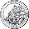 Национальный парк  Акадия 25 центов 2011 монетный двор S