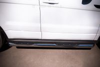 Пороги труба d76 с накладками (вариант 1) Land Rover Range Rover Evoque Dynamic 2011-