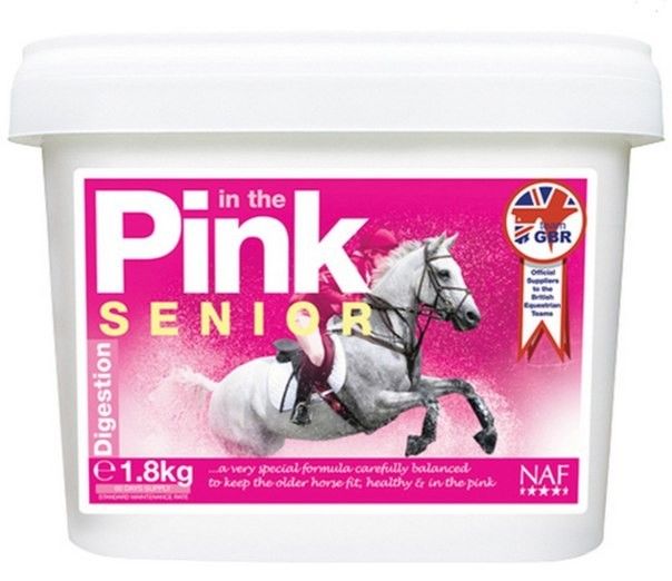 NAF Pink Senior Powder подкормка с дрожжами и пробиотиками. для пожилых лошадей. 900 и 1800 гр