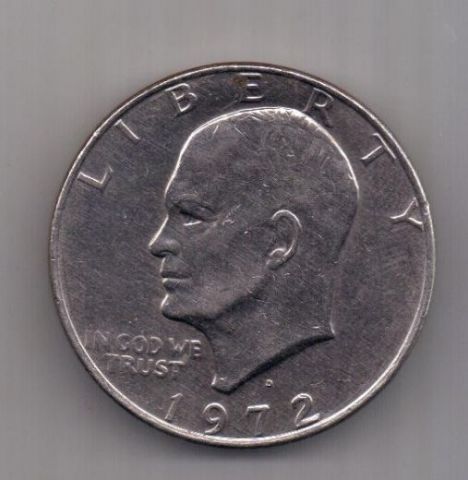 1 доллар 1972 г. D. США