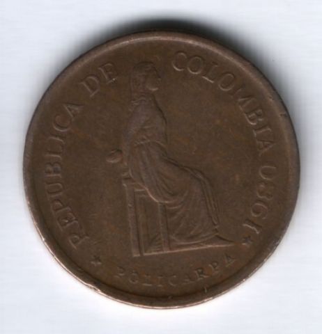 5 песо 1980 г. Колумбия