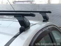 Багажник на крышу Ford Focus 2, Lux, стальные прямоугольные дуги