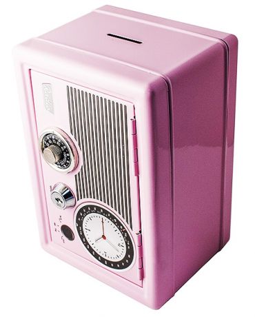 Копилка-сейф  Радио (розовый)