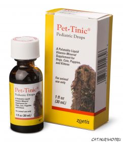 Pet-Tinic (30 мл.)  - жидкий витаминно-минеральный комплекс для собак, кошек, щенков и котят.