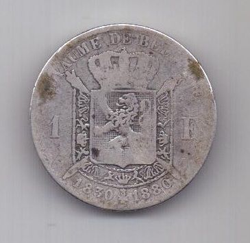 1 франк 1830 -1880 г. Бельгия (редкость)