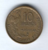 1 франков 1951 г. B Франция