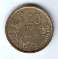 20 франков 1950 г. Франция