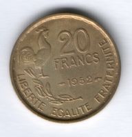 20 франков 1952 г. Франция