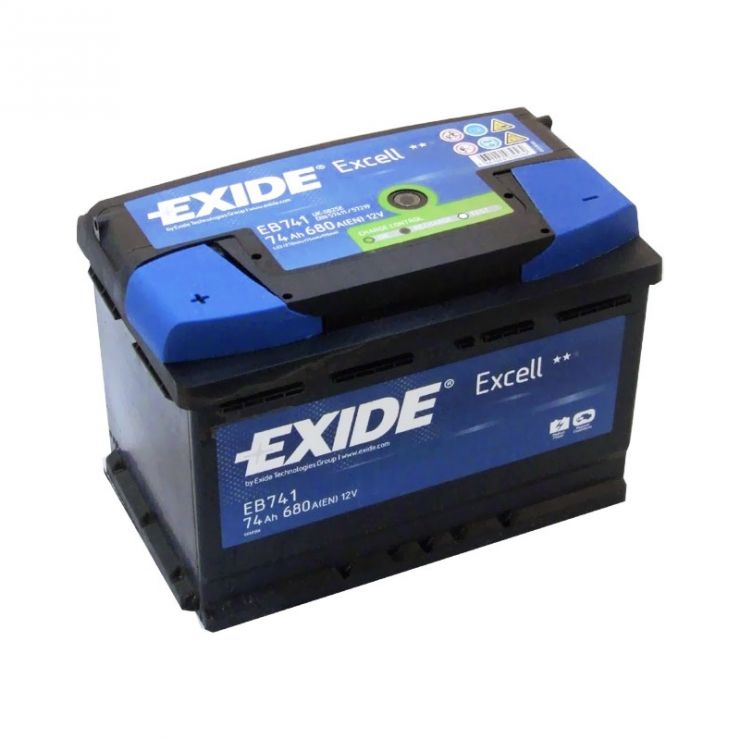 Автомобильный аккумулятор АКБ Exide (Эксайд) Excell EB741 74Ач п.п.
