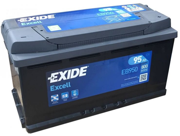 Автомобильный аккумулятор АКБ Exide (Эксайд) Excell EB950 95Ач о.п.