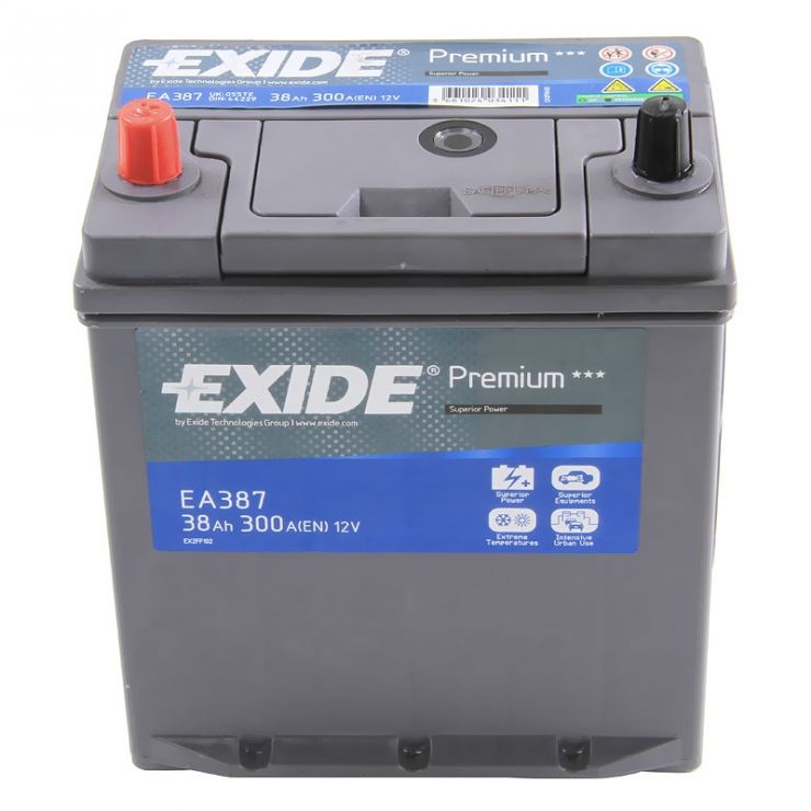 Автомобильный аккумулятор АКБ Exide (Эксайд) Premium EA387 38Ач п.п.