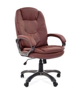 Кресло CHAIRMAN 668/brown для руководителя, экокожа, цвет коричневый
