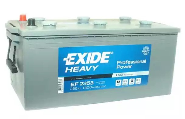 Автомобильный аккумулятор АКБ Exide (Эксайд) EF2353 235Ач о.п. (3) (евро)