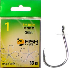 Крючки Fish Season Chinu Ring одинарные покрытие BN(Артикул:10026)