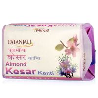 Мыло для лица и тела Миндаль&Шафран Патанджали Аюрведа / Divya Patanjali Kanti Almond Kesar Soap
