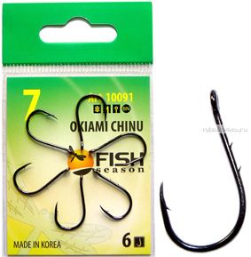Крючки Fish Season Okiami Chinu-Ring-2BH одинарные (Артикул:10091)