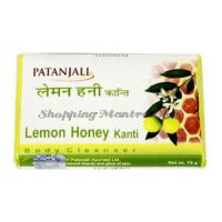Мыло для лица и тела Лимон&Мед Патанджали Аюрведа / Divya Patanjali Kanti Lemon Honey Soap