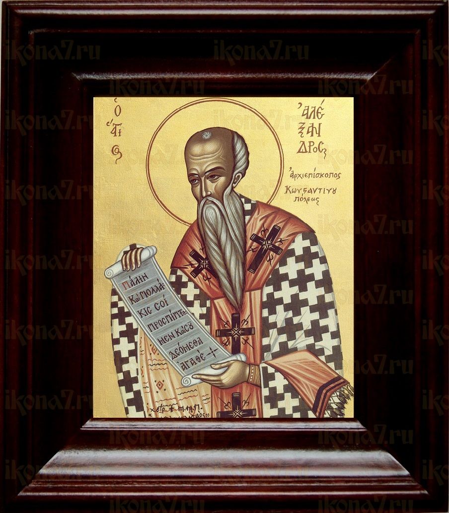 Александр Константинопольский, святитель (21х24), простой киот
