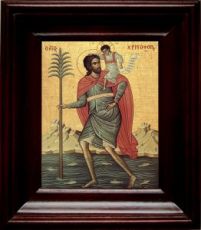Христофор Псеглавец (21х24), простой киот