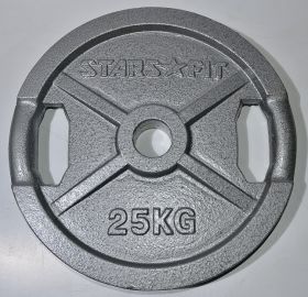 Диск олимпийский металлический с отверстиями для хвата, D 51, 25 кг WP006-25